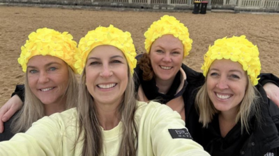 Jo and her friends celebrating their friend Jordy